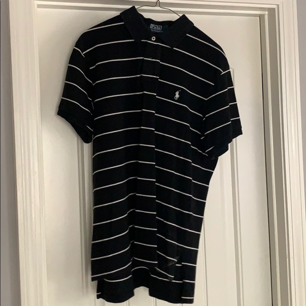 Black Collared Polo